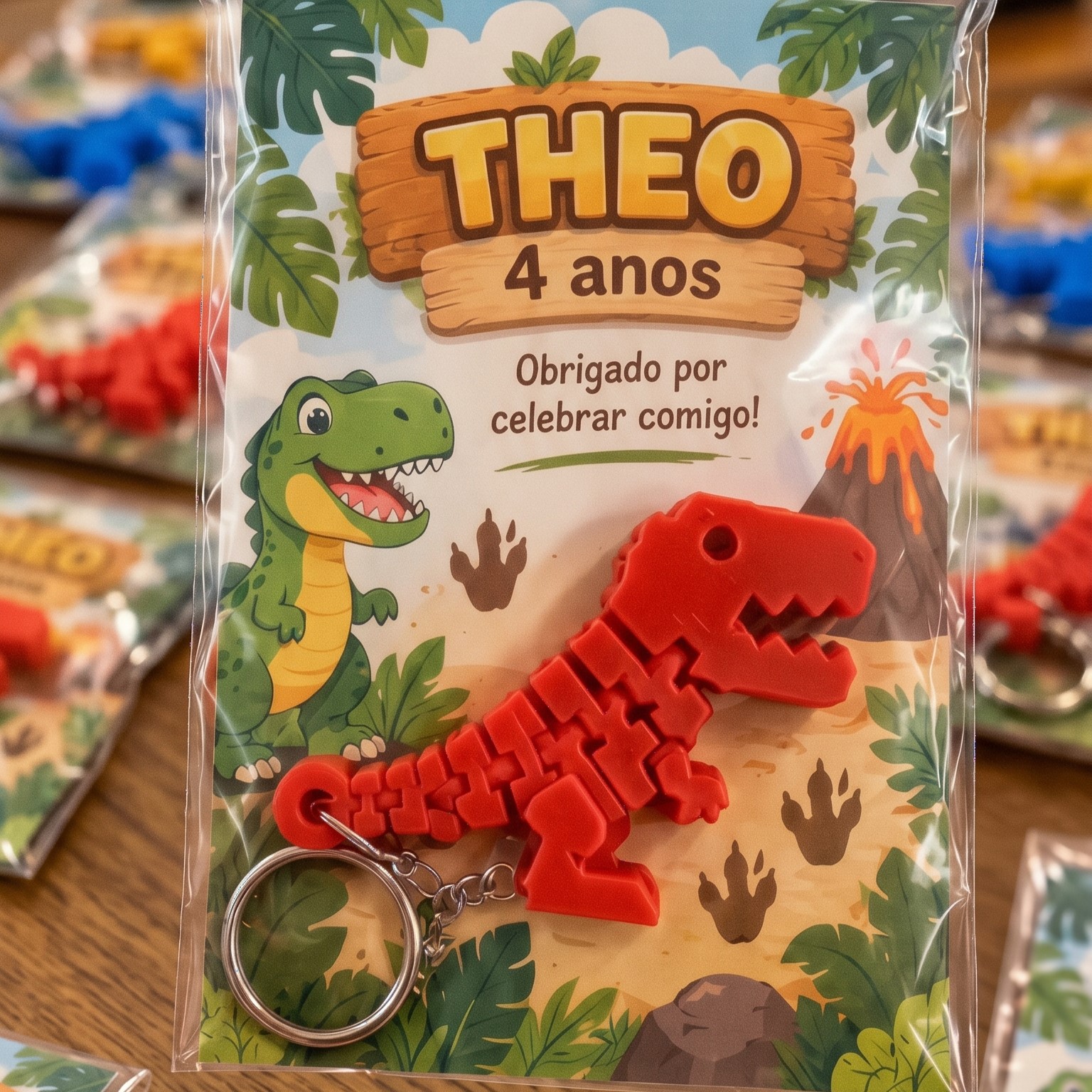 Lembrancinha de dinossauro para aniversário infantil